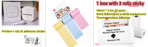 Portable Mini Thermal Label Printer w/ Bluetooth