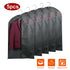 5Pcs 39in Garment Bags Hanging Suit Bags Covers Breathable With Full Zipper Transparent Window For Suit Dress Coat Storage Travel Use