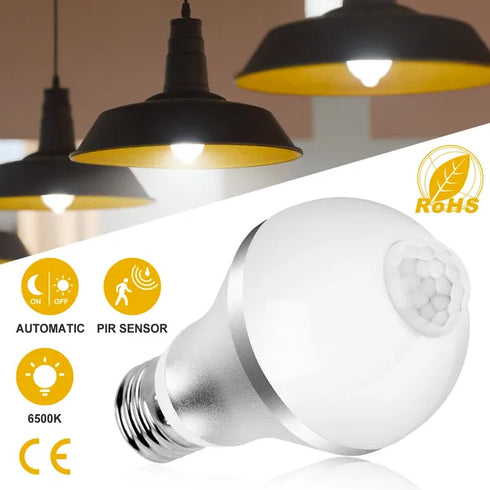 E27 Motion Sensor LED Light Bulb