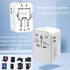 Universal Travel Adapter, Portable Worldwide All-in-One Plug Adapter With 3 USB