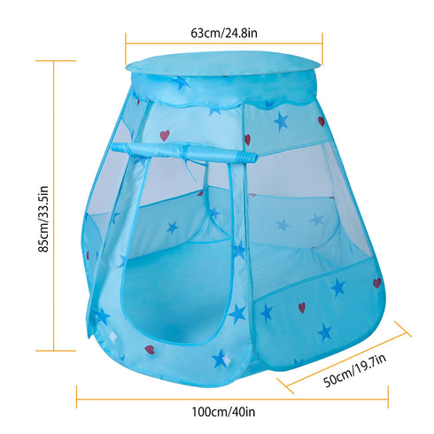 Kids Pop-up Castle Game Play Tent (Indoor/Outdoor)