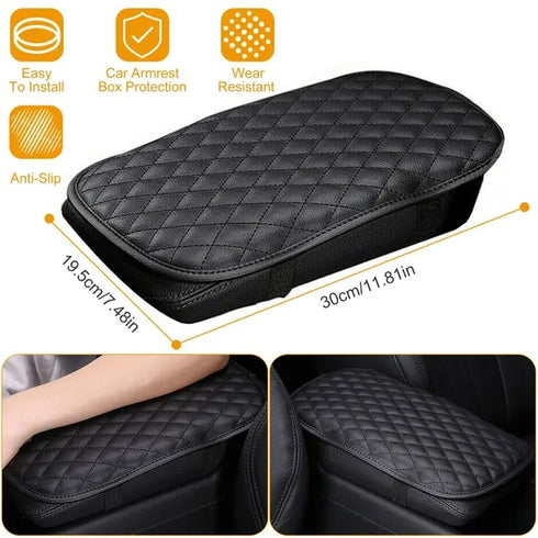PU Leather Car Armrest Pad Cover