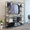 Portable Clothes Closet Wardrobe Storage Organizer w/ Non-Woven Cover