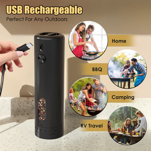 USB Rechargeable Electric Pepper/Salt Grinder
