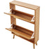 hoe Cabinet w/ 2 Flip Drawers - Rattan Doors