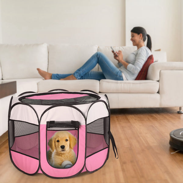 Portable Foldable Pet Tent & Exercise Pen