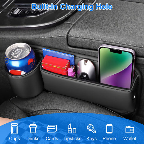 2 Pack Car Seat Gap Filler Organizer