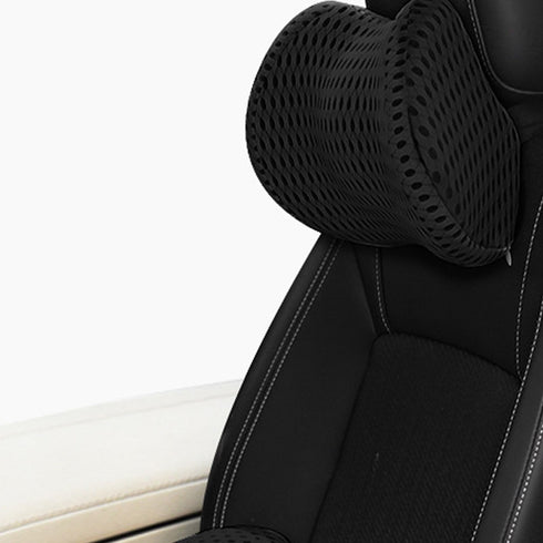 Memory Foam Car Headrest & Lumbar Support Cushion Set