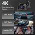 Wireless Car DVR Dual Lens Dash Cam w/ Parking Mode & Shockproof Design