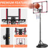 Portable Adjustable Basketball Hoop