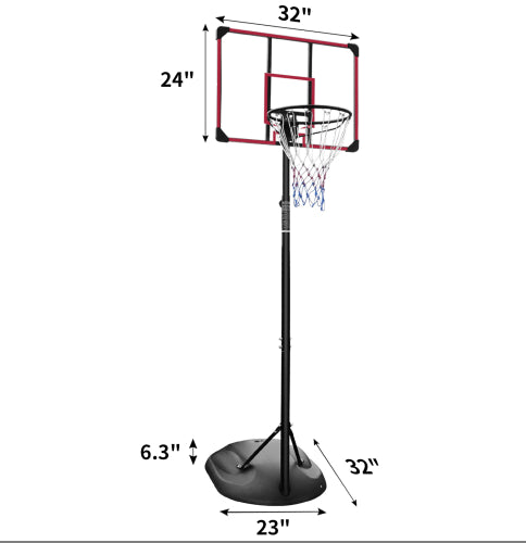 Portable Adjustable Basketball Hoop