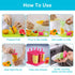 6Pcs Reusable Popsicle Molds / DIY Ice Cream Maker