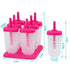 6Pcs Reusable Popsicle Molds / DIY Ice Cream Maker