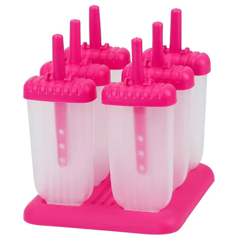6Pcs Reusable Popsicle Molds / DIY Ice Cream Maker
