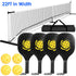 Portable 22ft Regulation Pickleball Net Set w/ 4 Paddles & Balls