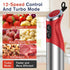 5 In 1 Immersion Hand Blender (12 Speed) w/ Beaker