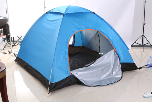 4-Person Instant Setup Camping Tent w/ Mosquito Net & Carry Bag