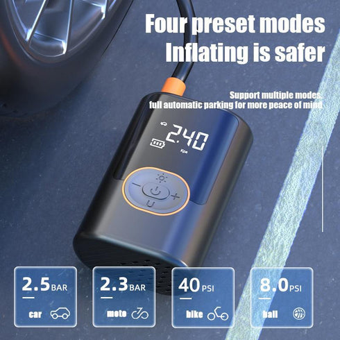 Portable Inflator for Car, Basketball, and Bicycle Tire Inflation