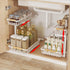 Metal Adjustable Height Two-Tier Under Sink Storage Rack