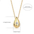 Moissanite Water Drop Pendant Necklace