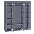 Portable Clothes Closet Wardrobe Storage Organizer w/ Non-Woven Cover