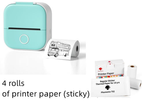 Portable Mini Thermal Label Printer w/ Bluetooth