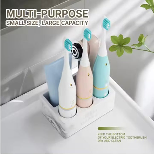 Toothpaste Holder Bathroom Counter Organizer For Electric Toothbrushes For Home Hotel