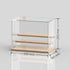 Box Storage Box w/ Adjustable Partitions & Transparent Display