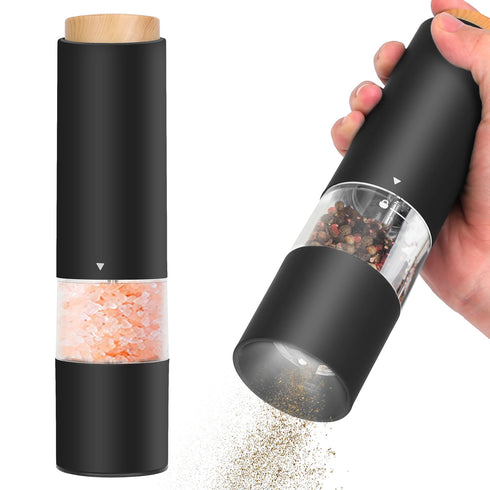 2Pcs Electric Salt & Pepper Grinder Set (Battery Powered)