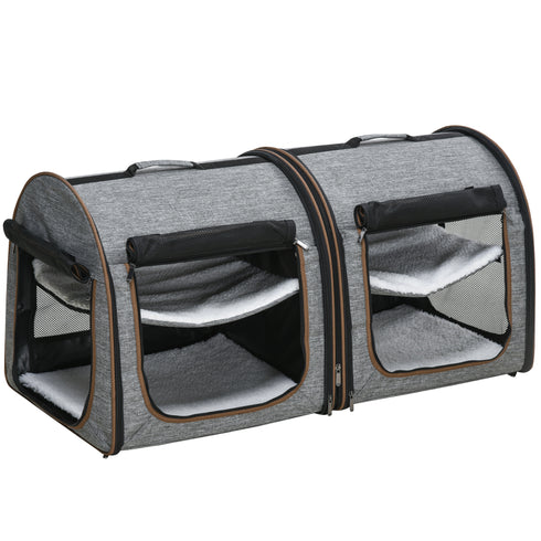 Portable Soft-Sided Cat Carrier w/ Divider