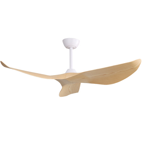 Modern ABS Ceiling Fan w/ Three Parasol Blades & Light