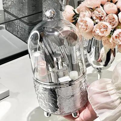 Rotating Makeup Brush Storage Rack