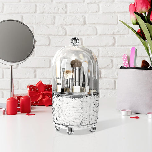 Rotating Makeup Brush Storage Rack