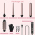 5-in-1 Interchangeable Curling Wand Set