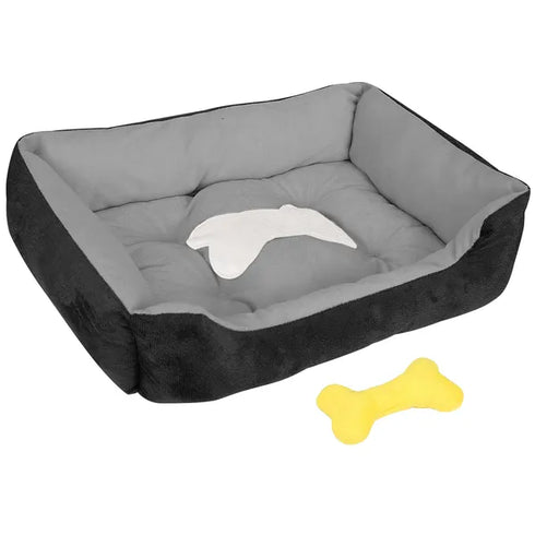 Pet Dog Bed Soft Warm Fleece Puppy Cat Cozy Nest Sofa Cushion