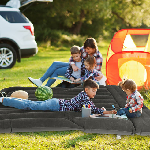 Inflatable SUV Air Mattress Camping Bed w/ Pillow & Bag