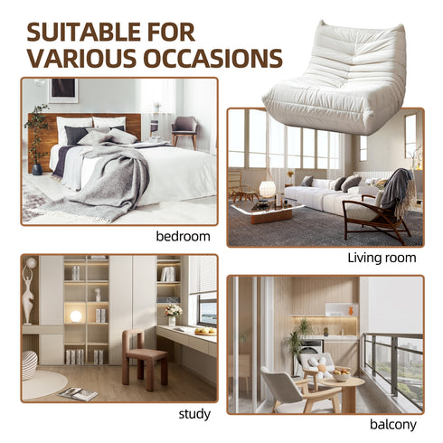 Big Beanbag Chair for Adults - Premium Three-Proof Fabric Foam Lounger