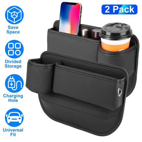 2 Pack Car Seat Gap Filler Organizer