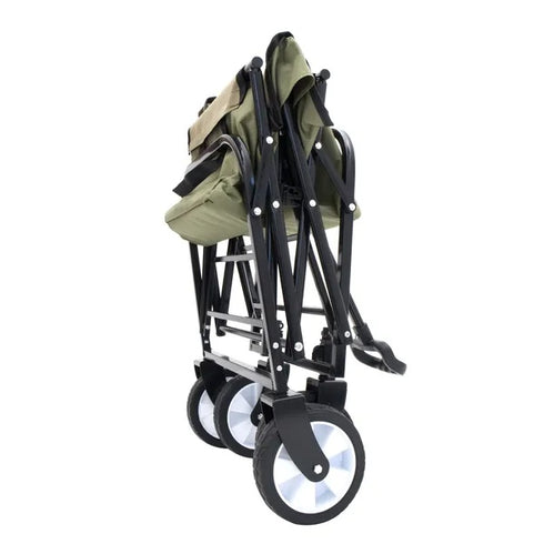 Collapsible Foldable Utility Wagon Cart w/ All-Terrain Wheels