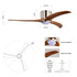 Ceiling Fan w/ Light & Solid Wood Blades
