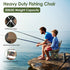 Foldable Fishing Chair w/ Backrest & Built-In Cooler Bag