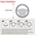 Universal Fiber Leather Steering Wheel Cover