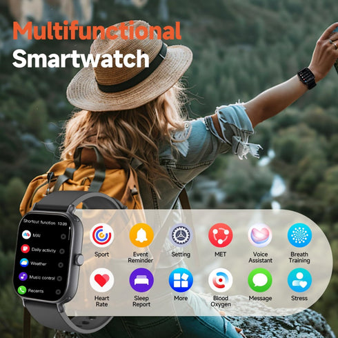 2.0-inch Smart Watch with 100+ Sports Modes