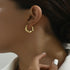 Light Luxury Zircon Copper Drop Earrings