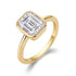 Pagoda Moissanite S925 Gold-Plated Ring