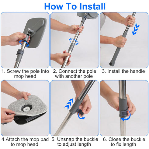Spin Mop & Dual Compartment Bucket System