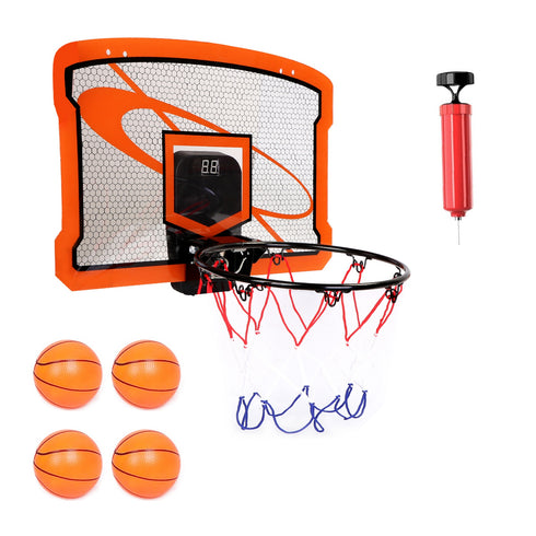 Indoor Mini Basketball Hoop Set w/ Audio Scorer