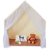 Kids Yurt Play Tent (Beige) w/ Mat & Lamp