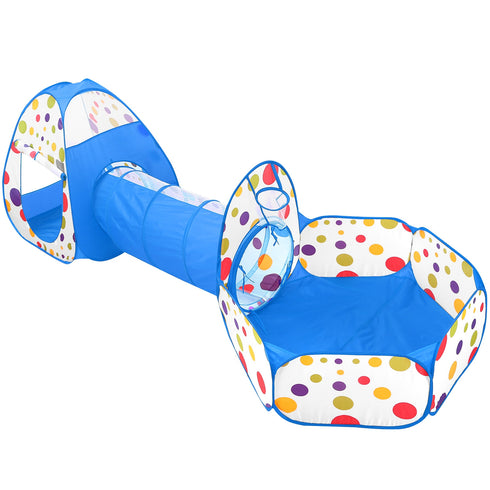 3-In-1 Child Crawl Tunnel Tent w/ Storage Bag