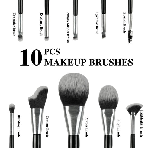 Beli 10pcs Professional Makeup Brush Set